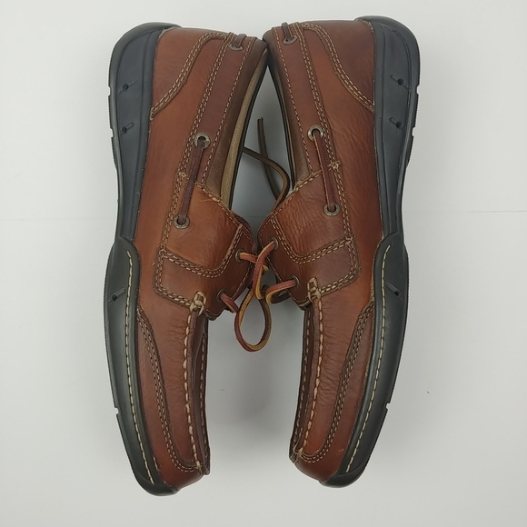 Johnston & Murphy Angler Two-Eye Leather‎ Loafer NWB Mens Size 8.5 Brown Preppy main image 9